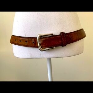 Justin Boots Brown Leather Belt for Men